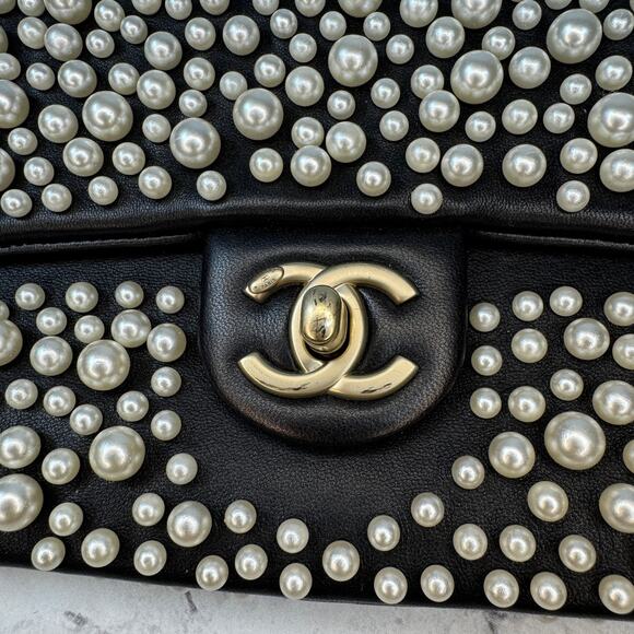 Chanel Pearl Flap Bag Paris-Dubai Pearly 15C WOC Wallet On Chain Crossbody CC - Picture 5 of 14